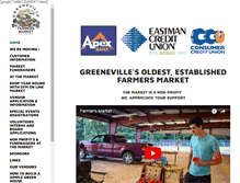 Tablet Screenshot of greenevillefarmersmarket.com